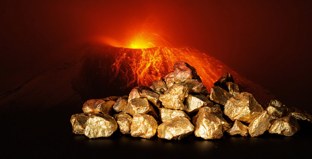 Volcanic gold
