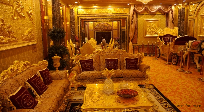 real gold house