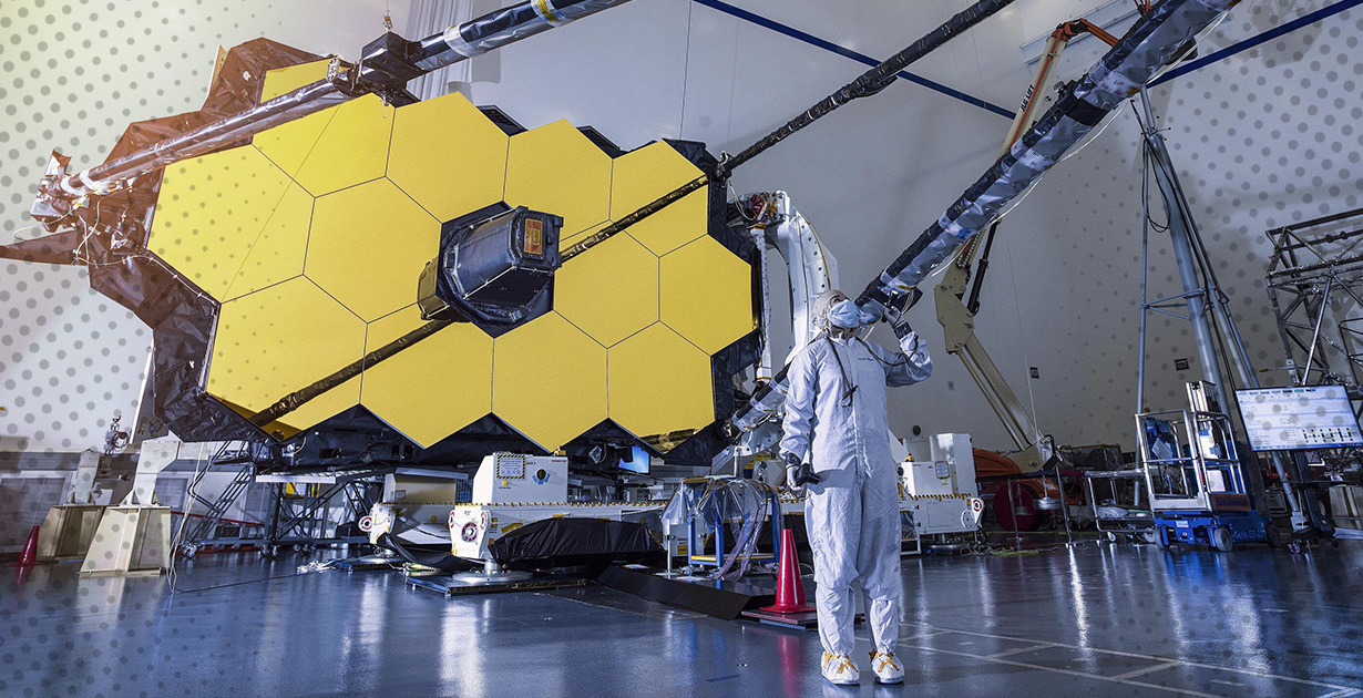 Golden mirror of the James Webb Space Telescope