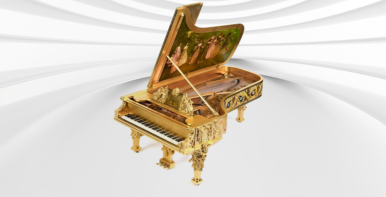 Top 3 golden grand pianos