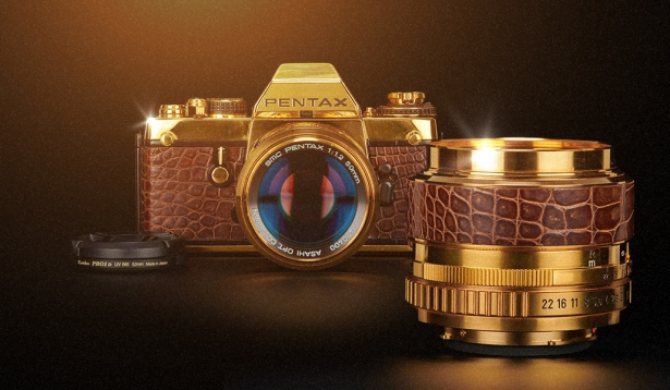 Gold photo cameras: exclusive, collectible, dazzling