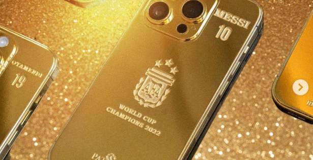 iPhone d'oro da Lionel Messi
