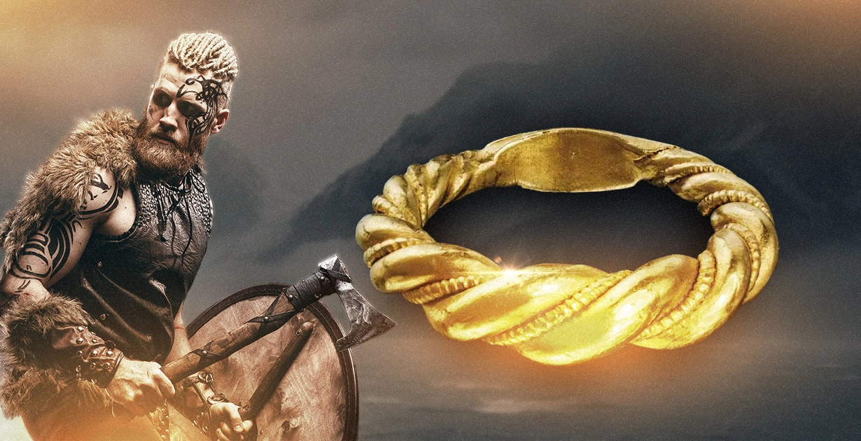 Viking gold ring found among cheap jewelry!