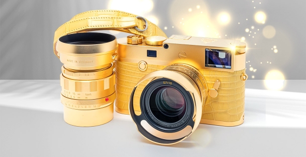 A rare finding for the collector: golden cameras