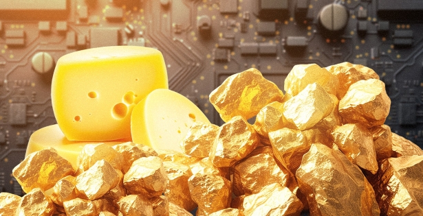 Swiss scientists have figured out how to extract gold using... cheese